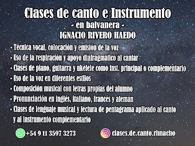 Clases de canto e instrumento - Ignacio Rivero