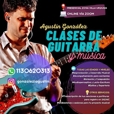 Clases de Guitarra y Música - Agustín González Servicios Musicales