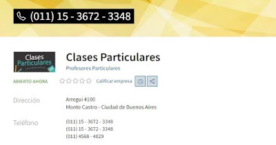 CLASES PARTICULARES