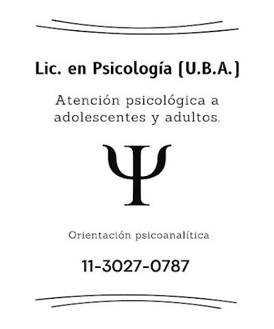 Lic. en Psicología UBA en Almagro