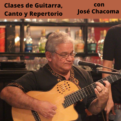 Clases de canto, guitarra y repertorio.