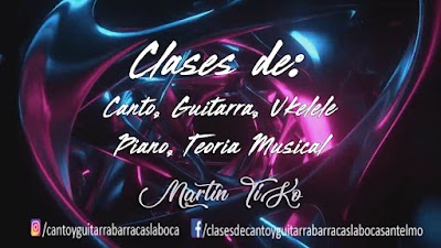 Clases de Canto y Guitarra Martin Tiko