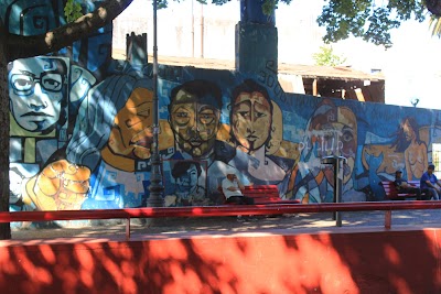 Mural dedicado a Los Bomberos Voluntarios de La Boca