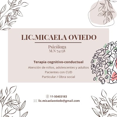 Lic. Micaela Oviedo - Psicóloga