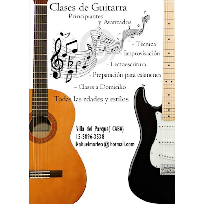 Clases de guitarra, armonía y lenguaje musical (CABA)