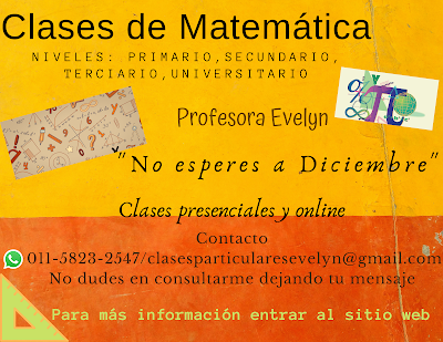 Clases de Matemática (Secundario y CBC)