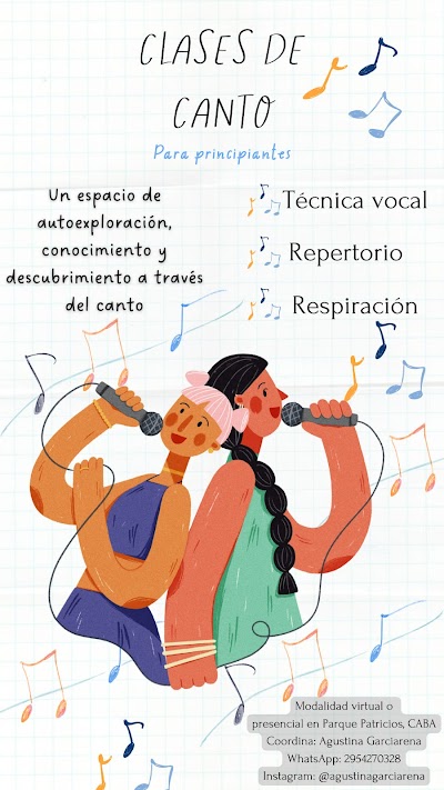 Clases de canto Cuerpo y Voz