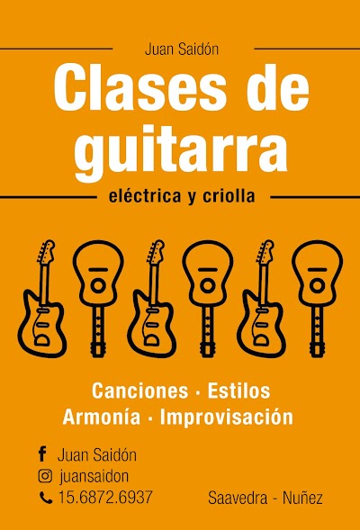 Clases de Guitarra en Saavedra