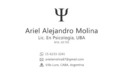 Psicólogo clínico Lic. Ariel Molina