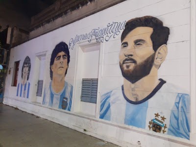 Mural de Messi, Maradona y Kempes