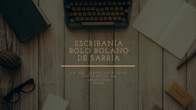 ESCRIBANIA SARRIA - BOLO BOLAÑO