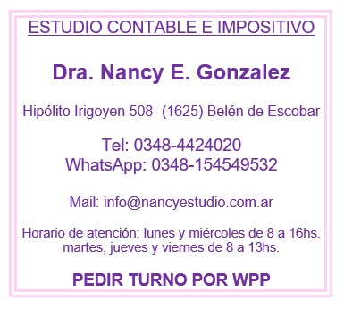 ESTUDIO CONTABLE E IMPOSITIVO NANCY GONZALEZ