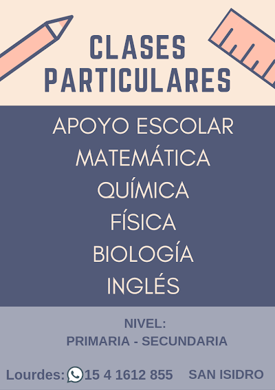 Clases Particulares (Primaria Y Secundaria)