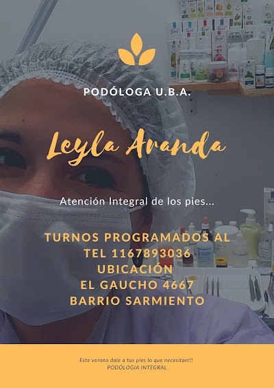 PODÓLOGIA UBA LEYLA ARANDA SAN MIGUEL Y JOSE C PAZ