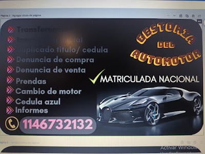 Gestoria del automotor