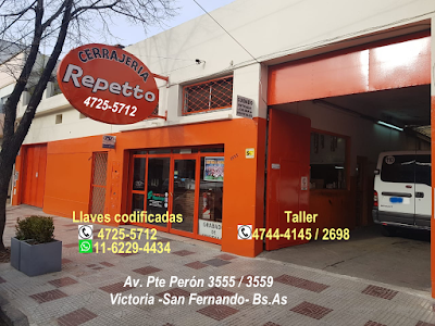 Repetto Service Llaves Codificadas - cerrajería- Taller llamar al 4744-2698