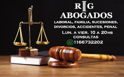 Estudio R|G Abogados & Asoc. - Laboral, Accidentes, Familia y Penal. Consultas 10 a 20hs