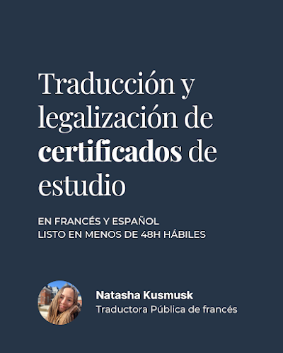 Natasha, Traductora Pública de francés en Argentina.