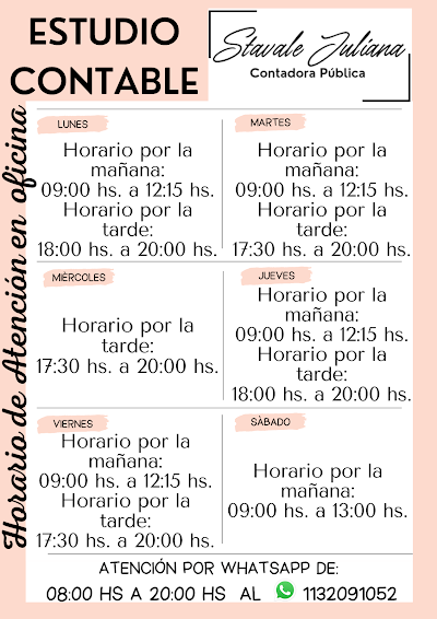 ESTUDIO CONTABLE Stavale Juliana