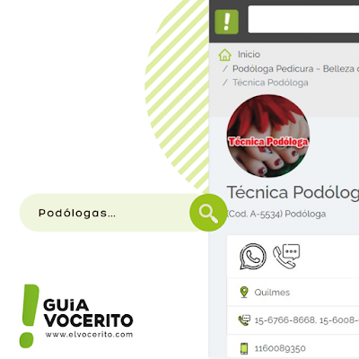 Técnica Podóloga en ElVocerito.com