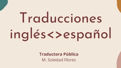 Traductora Pública en Inglés - Soledad Flores