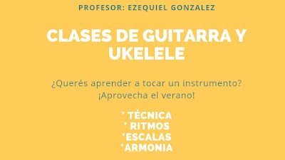 Clases de guitarra y ukelele. Prof: Ezequiel Gonzalez