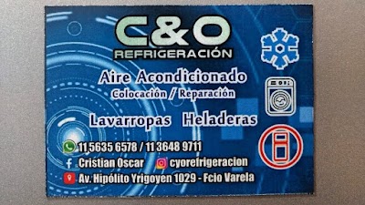 C&O REFRIGERACIÓN reparación aire acondicionado y heladeras familiares y comerciales, lavarropas y microondas