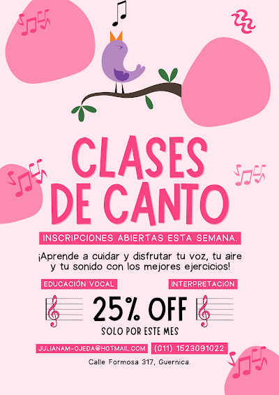 Clases de canto Yuli