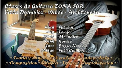 Clases De Guitarra Zona Sur - Presenciales y Online