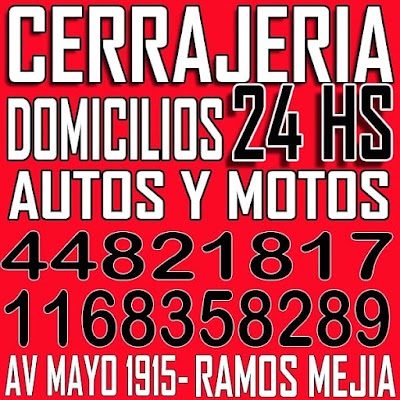 Cerrajeria integral!! Diego . ramos mejía.Urgencias 24 hs.trabajos a domicilios