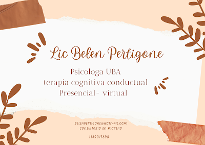 Psicologa. Belen Pertigone