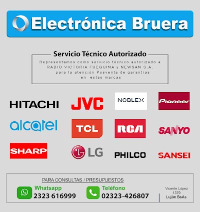 JUAN C. BRUERA, Lujan, servicio Técnico, TV, Televisores