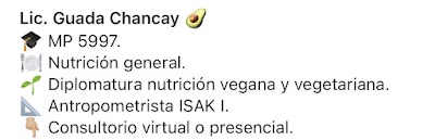 Nutricionista Guadalupe Chancay