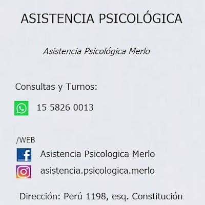 ASISTENCIA PSICOLÓGICA MERLO- PSICOLOGO Lic. Leonardo E. Casanova