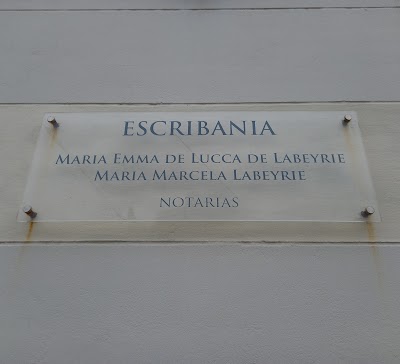 Escribania Maria Emma de Lucca de Labeyrie Maria Marcela Labeyrie Notarias