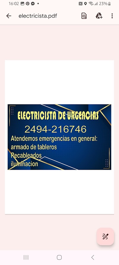 Electricista de urgencia las 24 hs