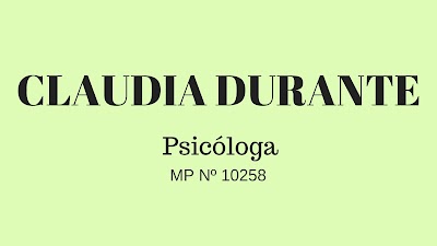 DURANTE CLAUDIA PSICOLOGA - MP N° 10258