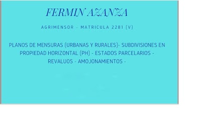 AGRIMENSOR FERMIN AZANZA