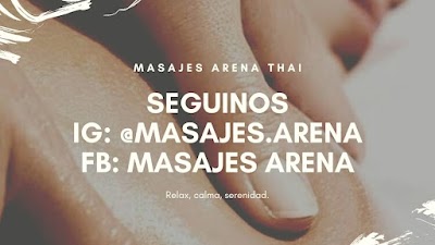 Masajes Arena. Deportivos, Descontracturantes, Reiki, Tailandes.