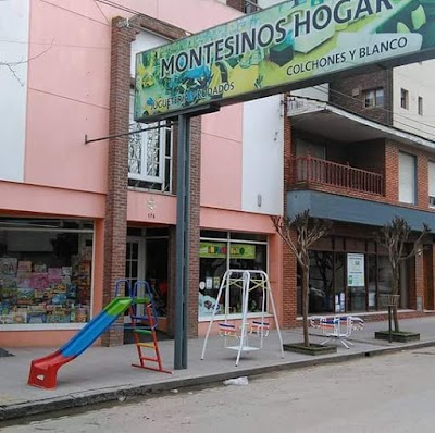 Montesinos Hogar Colchones y Sommiers, Muebles, Blanquería, Juguetes, Cochecitos, sillas de comer, cunas de bebé. Mochilas maternales, jardín de infantes, colegio y juveniles. Morrales, Riñoneras, Bolsos, Valijas de viaje y Portanotebooks.