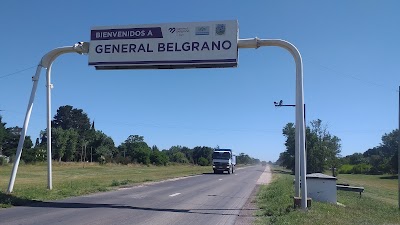 Cartel " bienvenidos a General Belgrano "