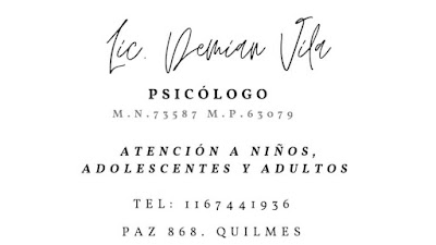 Psicólogo. Lic. Vila Demian