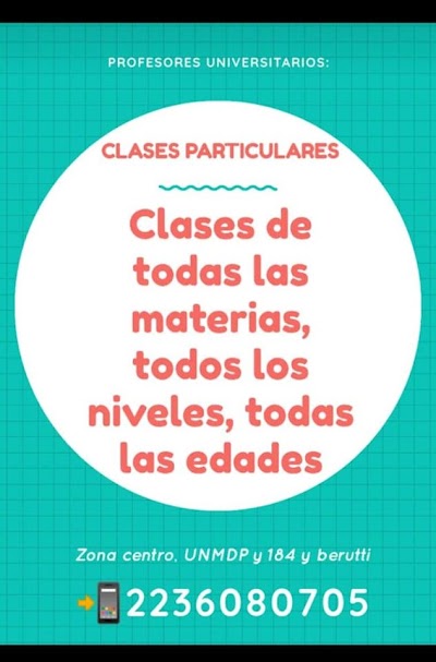 Clases Particulares para todos.