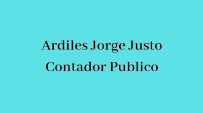 Ardiles Jorge Justo - Contador Publico