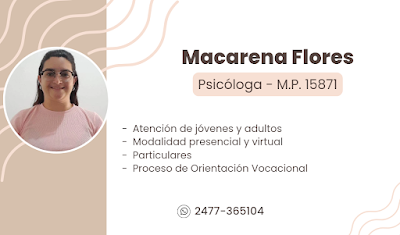 Psicóloga Macarena Flores