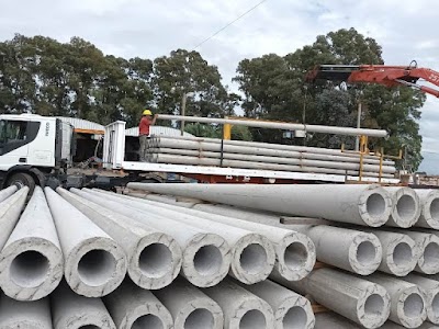 Fábrica de columnas de hormigón para tendidos de redes eléctricas