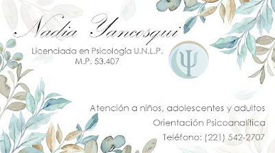 Lic. En Psicología Nadia Yancosqui