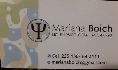 Lic. en Psicología Mariana Boich