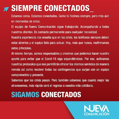 NUEVA COMUNICACIÓN