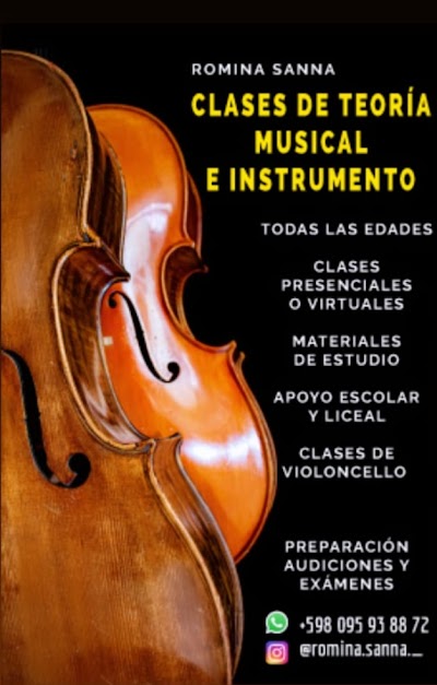 clases de teoría musical y violoncello